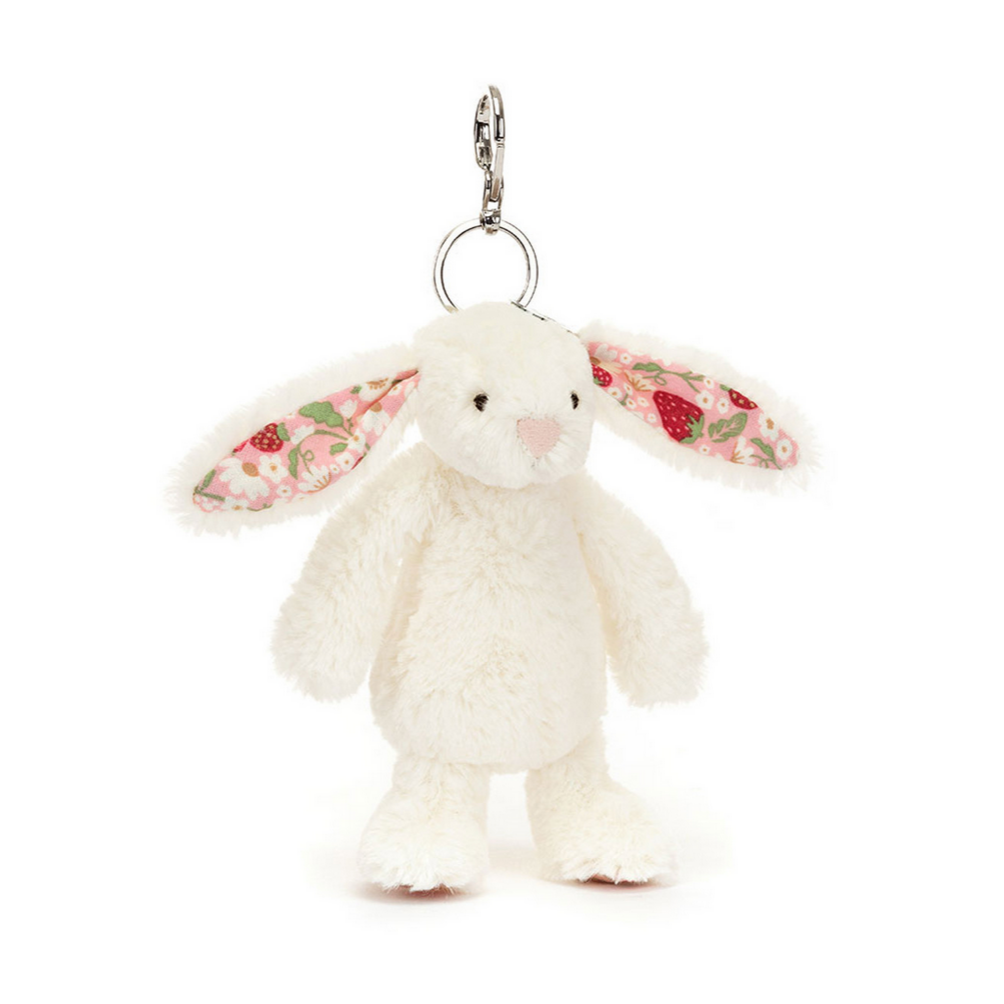 Blossom Cream Bunny 'Berry' Bag Charm