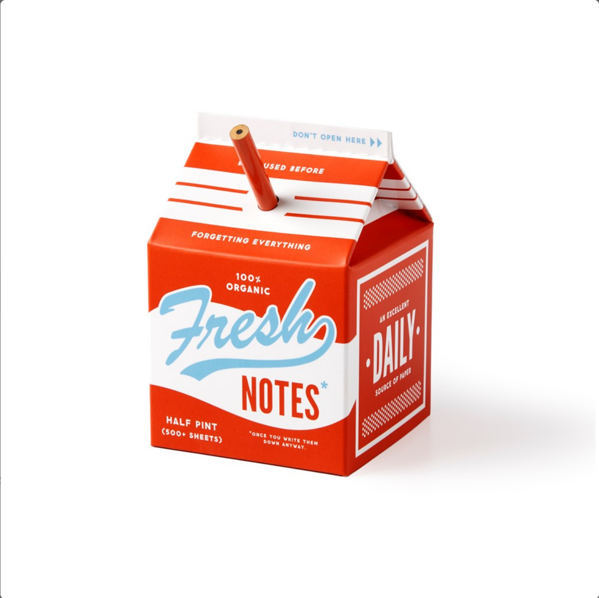 Fresh Ideas Milk Carton Note Set