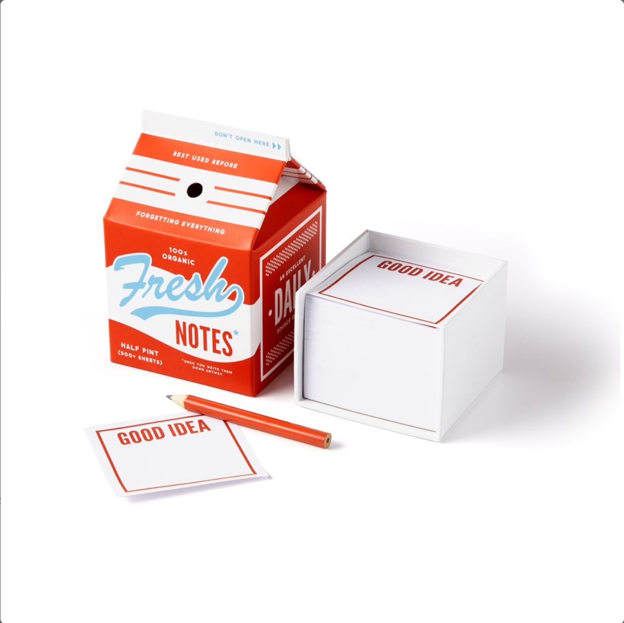 Fresh Ideas Milk Carton Note Set