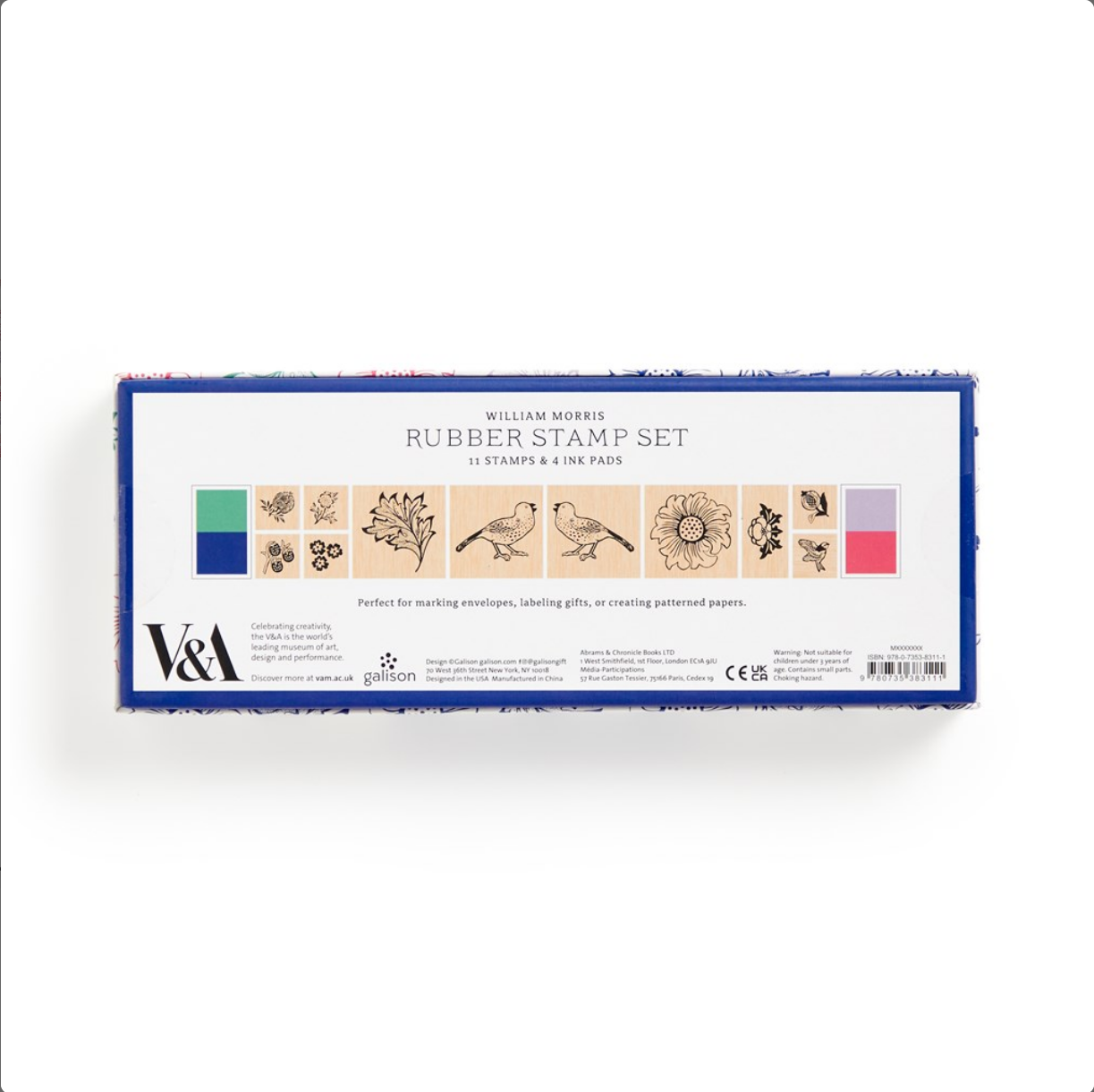 William Morris Rubber Stamp Set