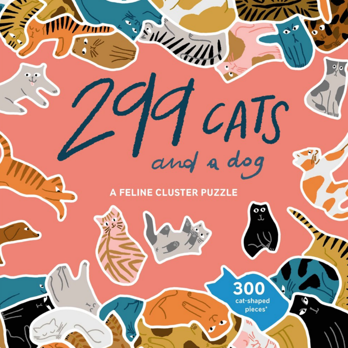 299 Cats (and a Dog) 300 Piece Cluster Puzzle