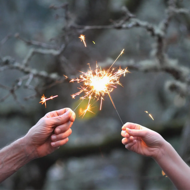 Gold Mini Sparklers in Tube