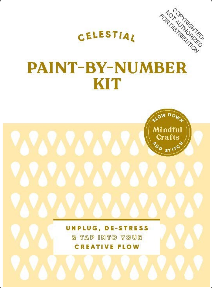 Mindful Crafts: Celestial Paint-by-Number Kit