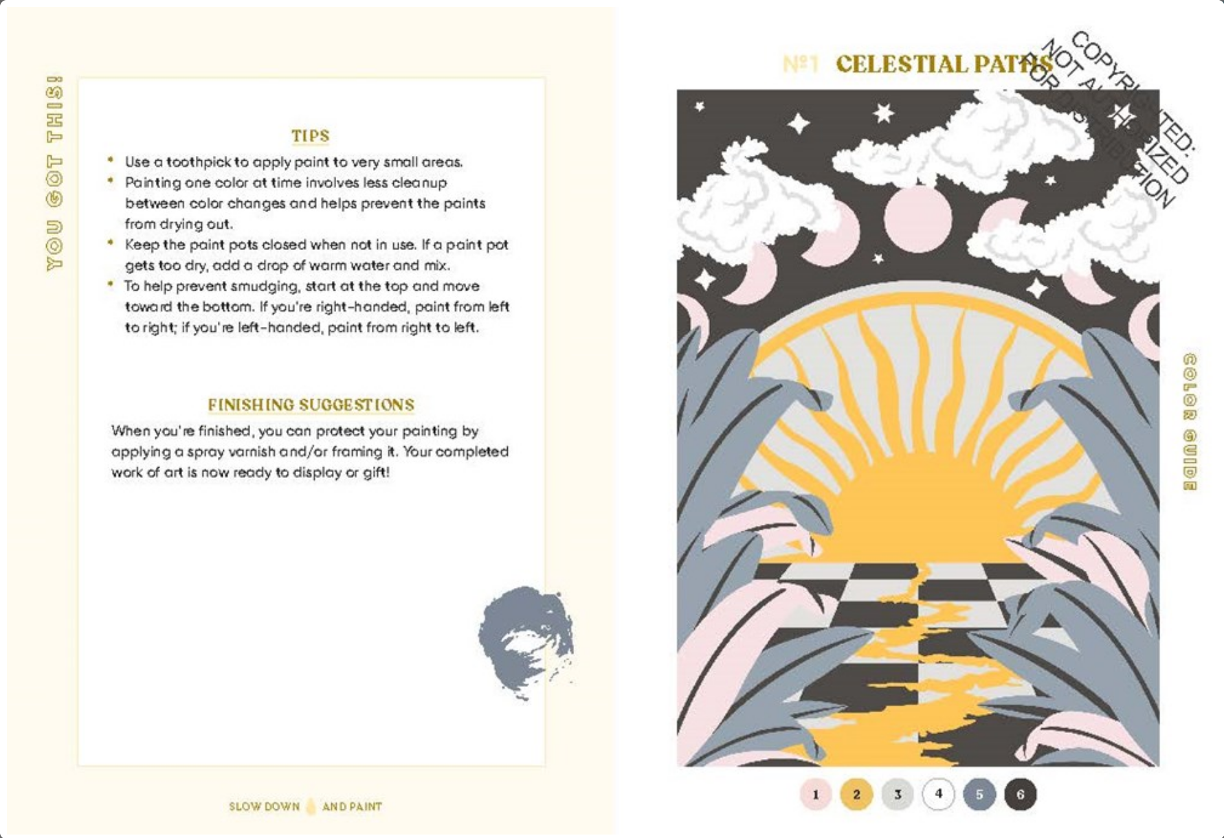 Mindful Crafts: Celestial Paint-by-Number Kit