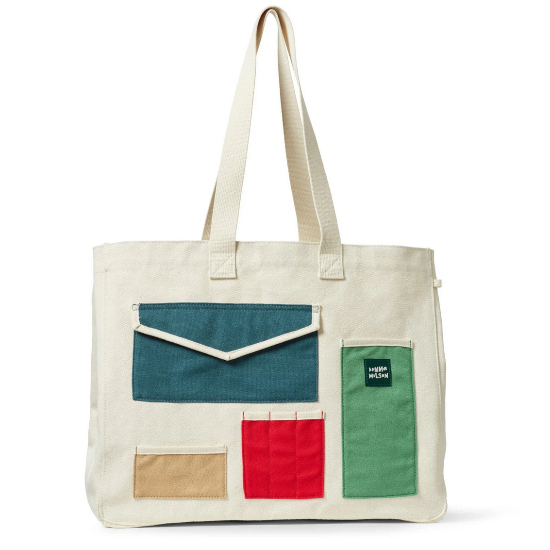 Large Pocket Patch Cotton Shopper