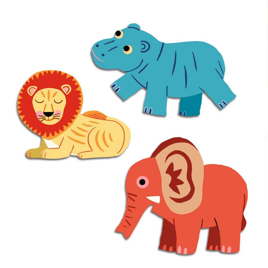 Safari Animals Baby Stickers