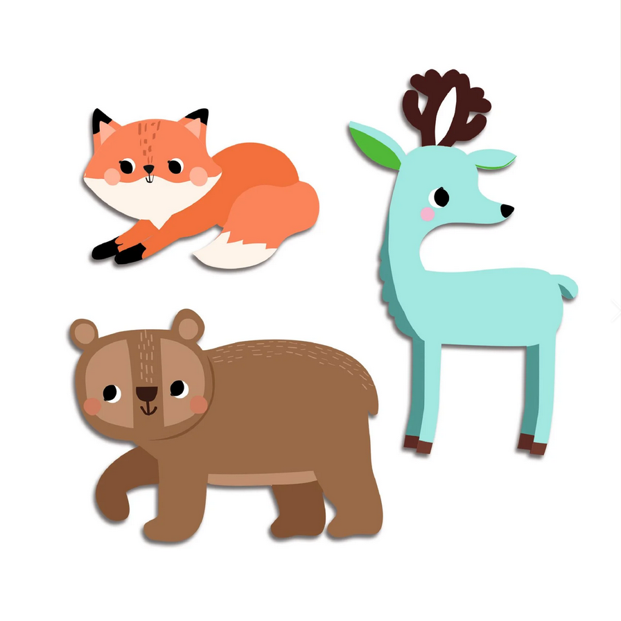 Forest Animals Baby Stickers