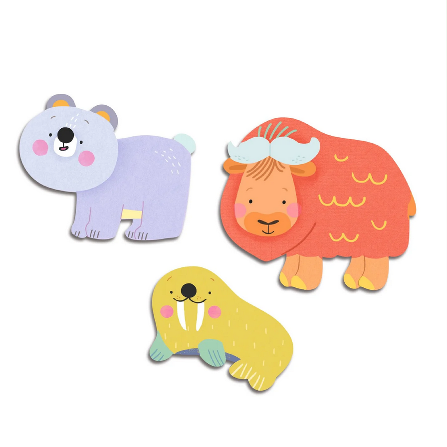 Ice Field Animals Baby Stickers