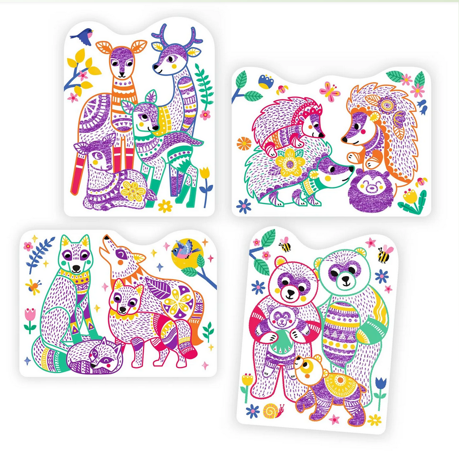 Forest Families Coloring