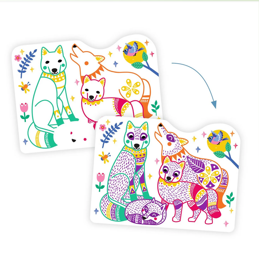 Forest Families Coloring