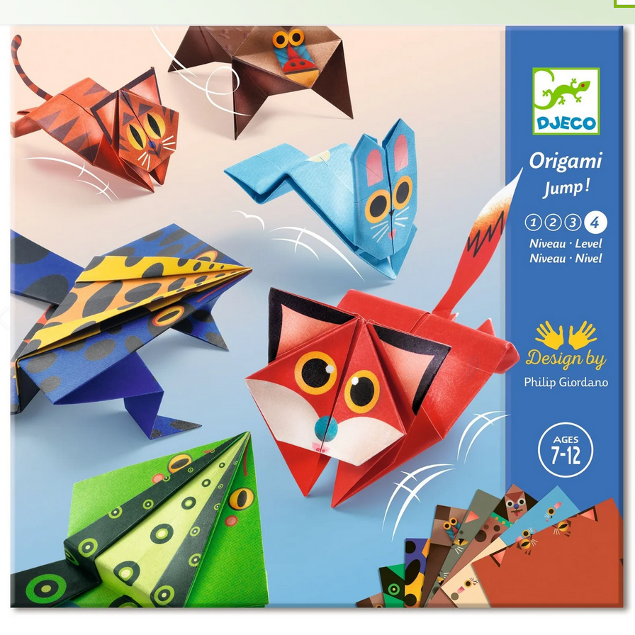 Jumping Animals Origami Paper Craft Kit