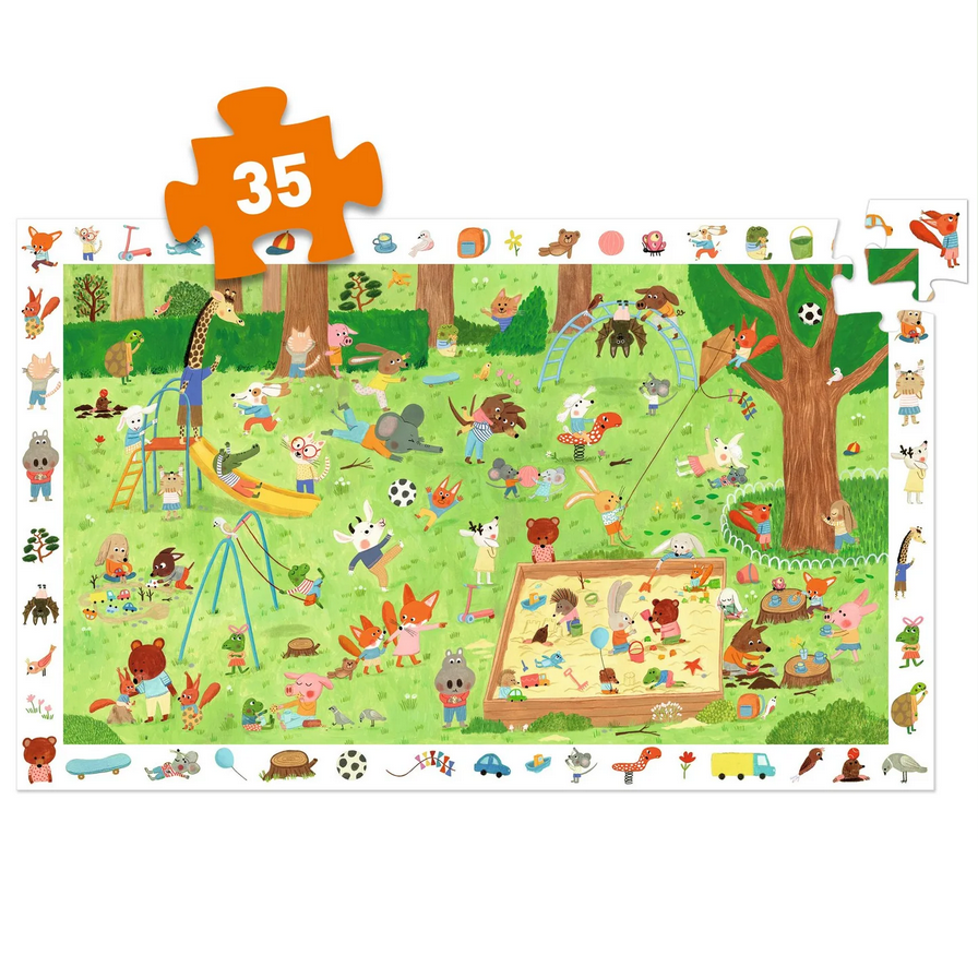 Little Friends' Garden 35pc Observation Puzzle + Poster