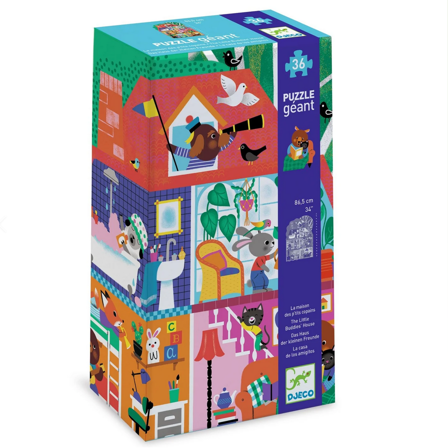 The Little Buddies' House 36 pc Giant Floor Jigsaw Puzzle