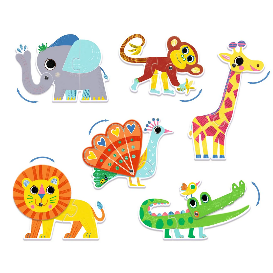 Animals Puzzle Duo Matching Activity