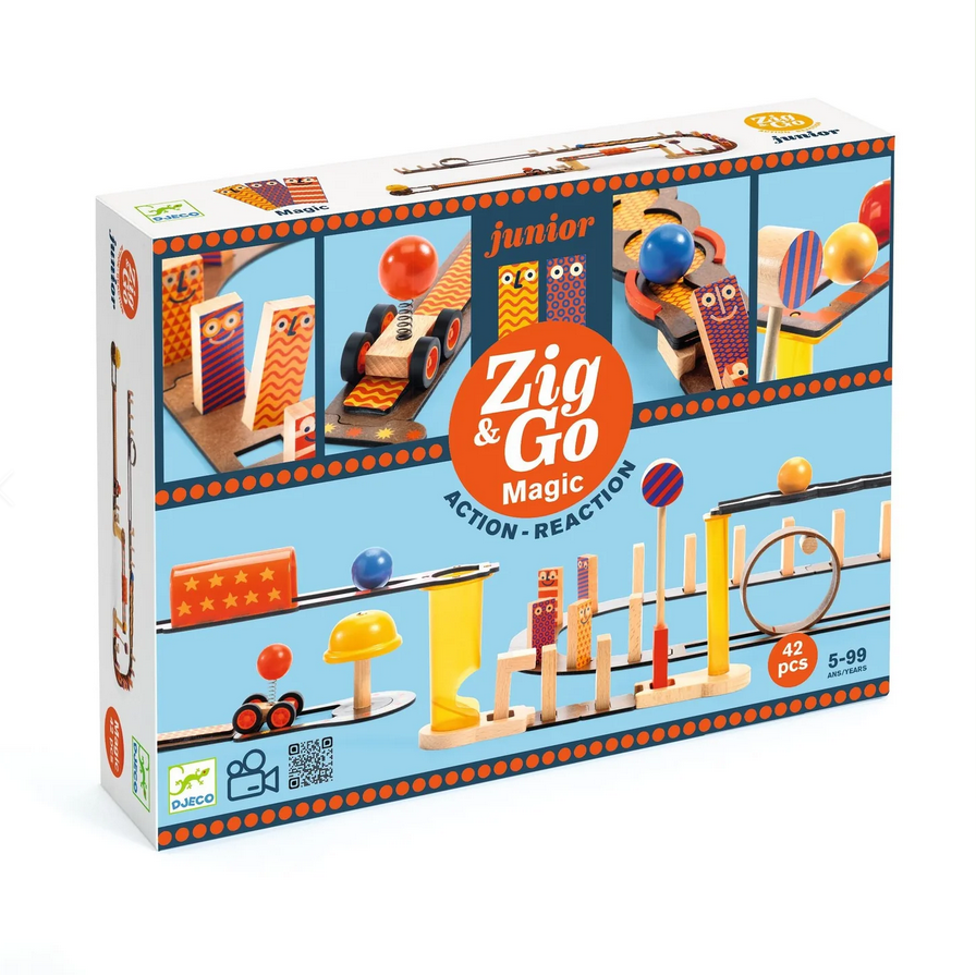 Zig & Go Junior Magic 42pcs Chain Reaction Construction Set