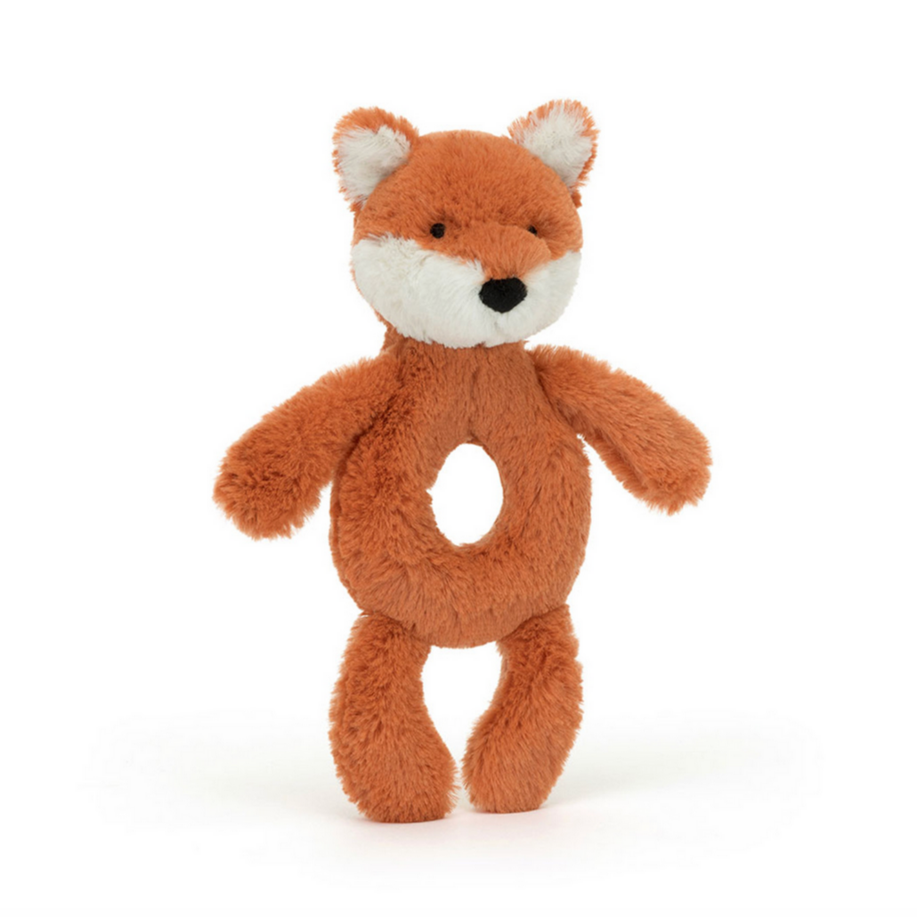 Bashful Fox Cub Ring Rattle