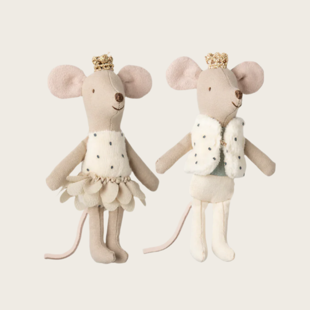 Royal Twins Mice in Box -little sister and brother