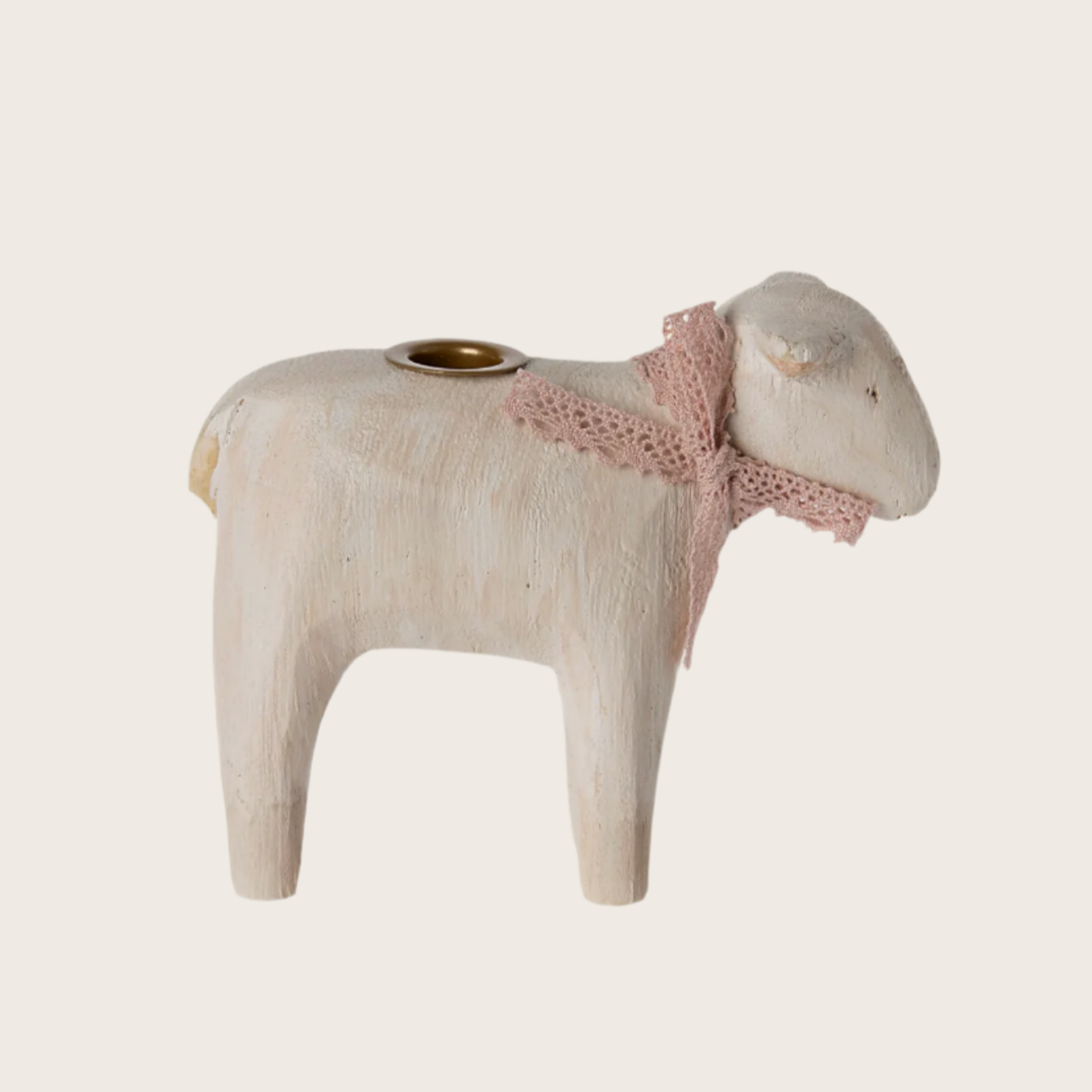 Lamb Candle holder - Rose