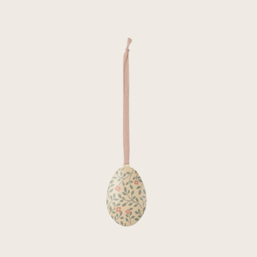 Easter egg ornament with Flowers - Branches - Olive