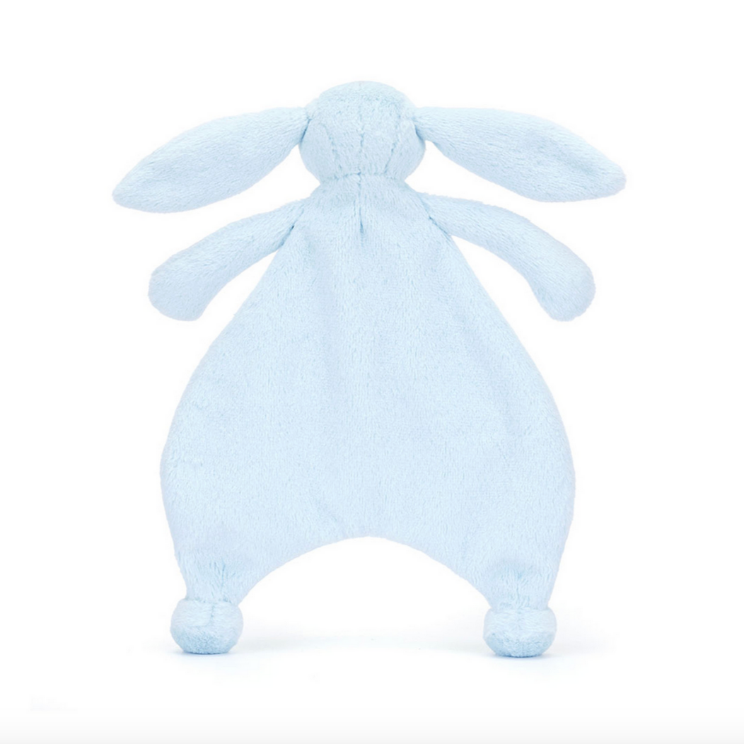 Bashful Baby Blue Bunny Lovie Comforter