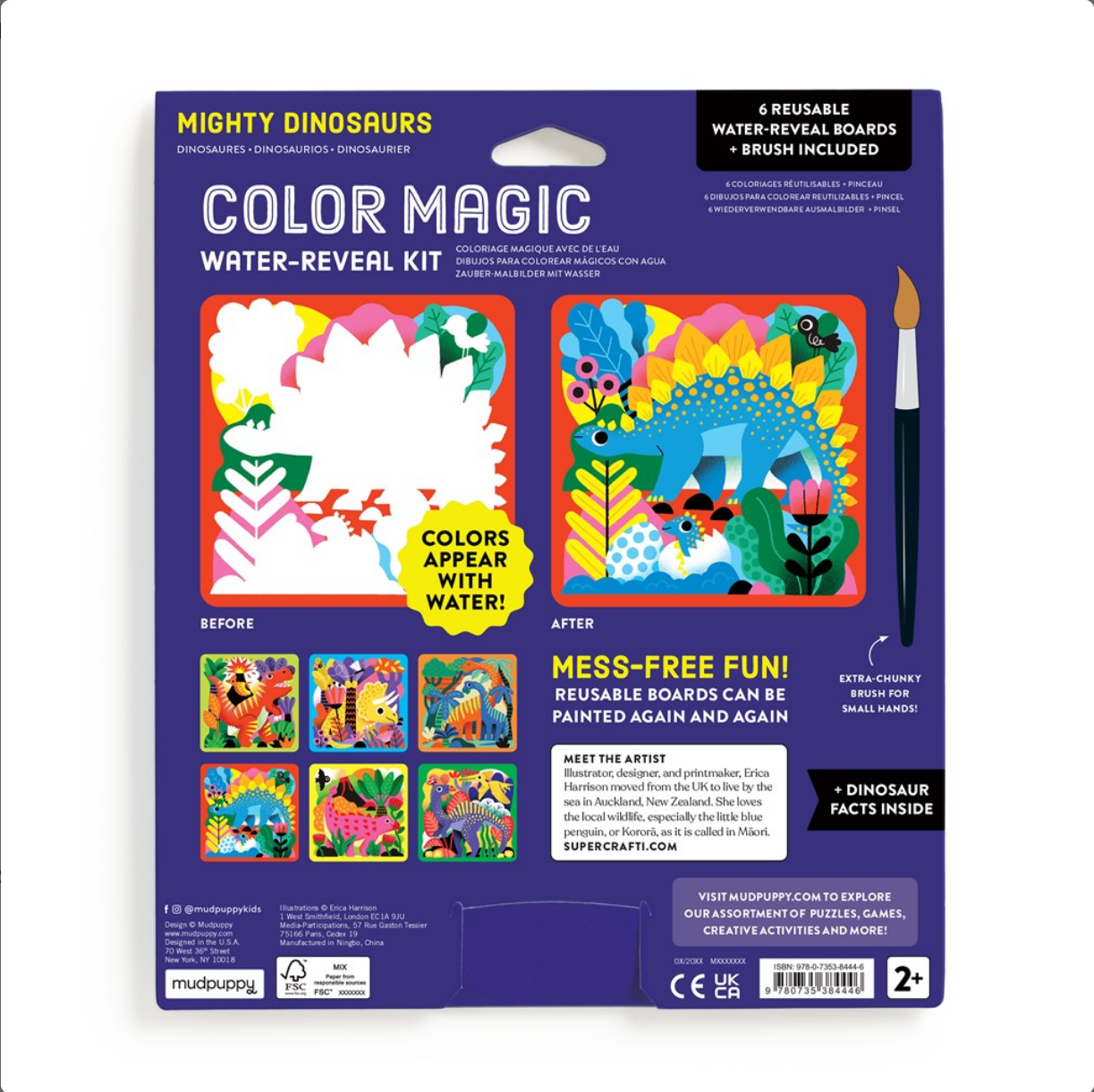 Mighty Dinosaurs Color Magic Water-Reveal Kit