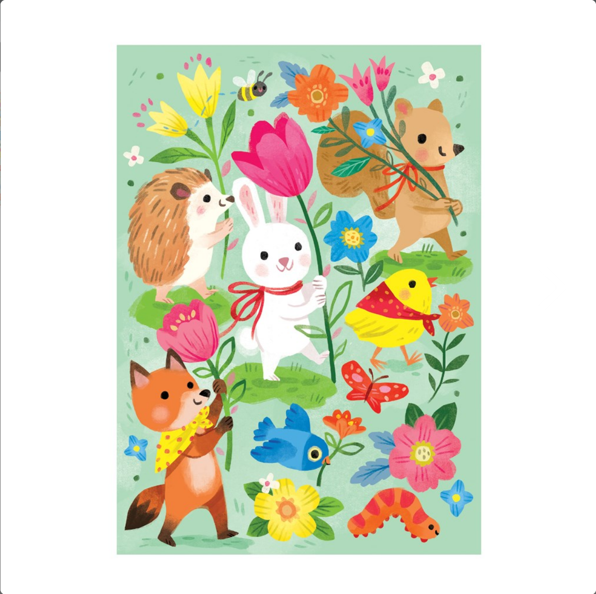 Hoppy Easter! Greeting Card Puzzle -12PCS