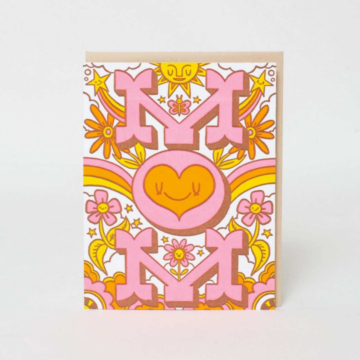 Groovy Mother's Day Letterpress Card