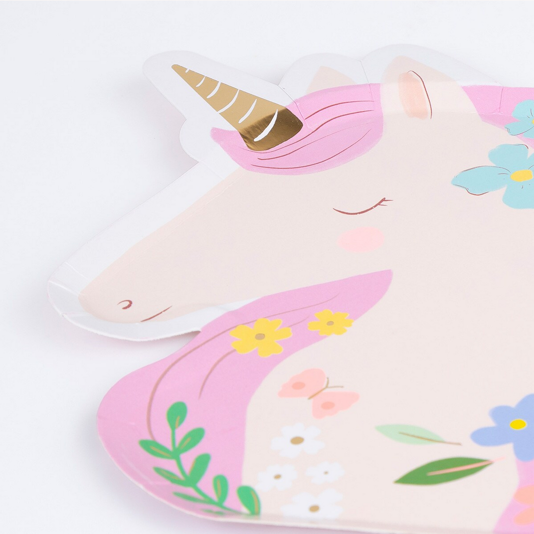Meadow Unicorns Shaped Plates