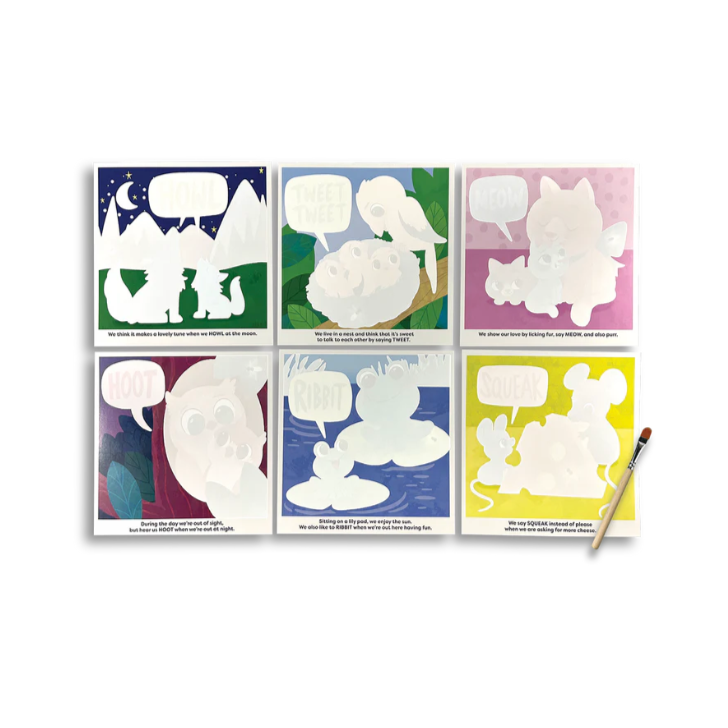 Water Amaze Water Reveal Boards - Baby Animals