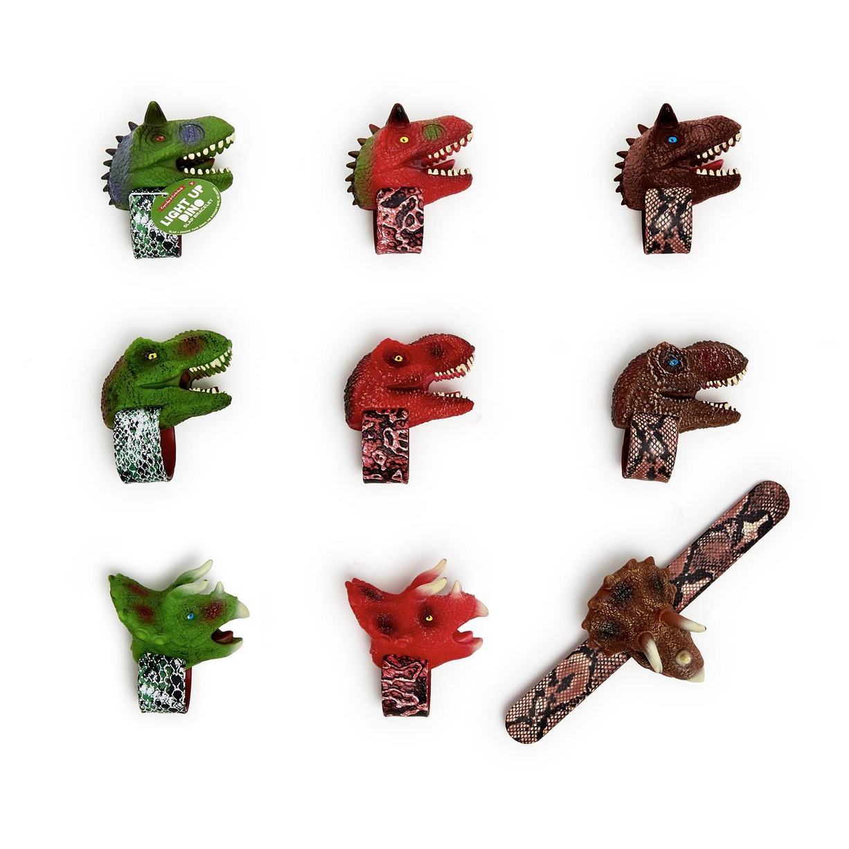 Light Up Dinosaur Slap Bracelet