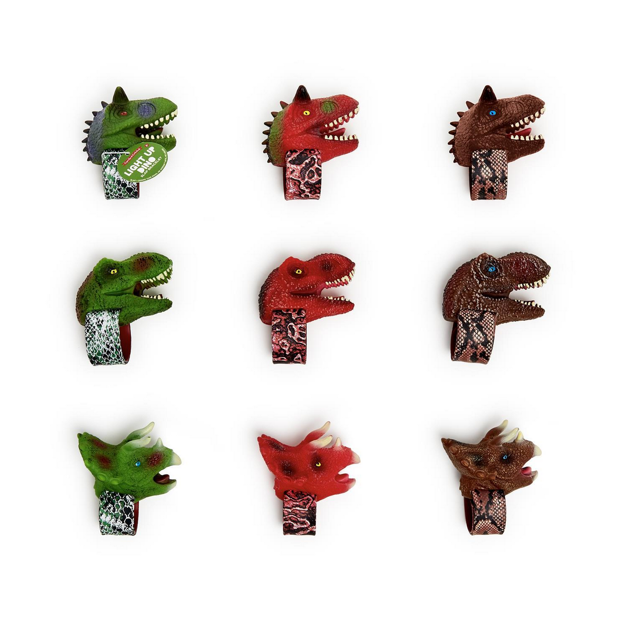 Light Up Dinosaur Slap Bracelet