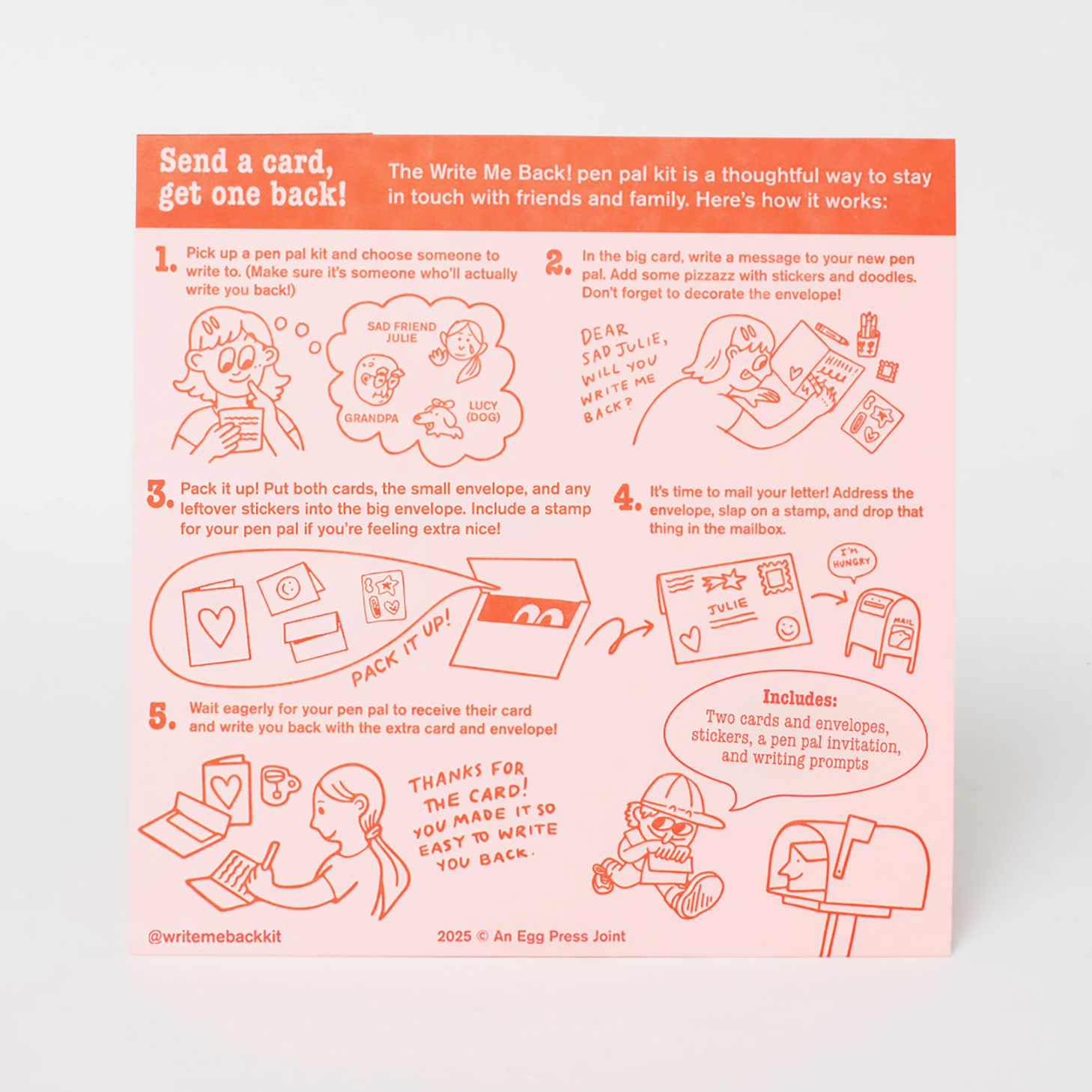 Positivity + Smiles Letter Writing Write Me Back Pen Pal Kit