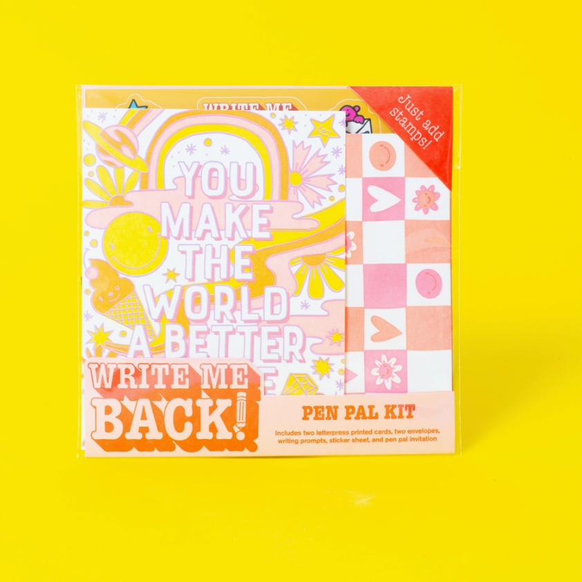 Better Place + Check Write Me Back Pen Pal Kit By Hellolucky