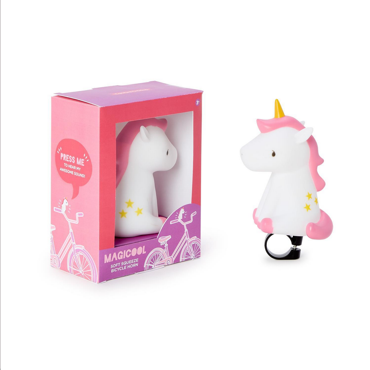 Magicool Ride -Unicorn Soft Squeezable Bicycle Horn