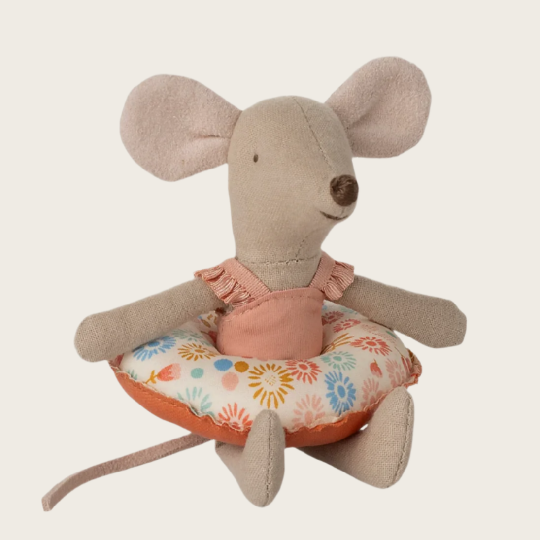 Beach mouse with float - Little sister - Flower