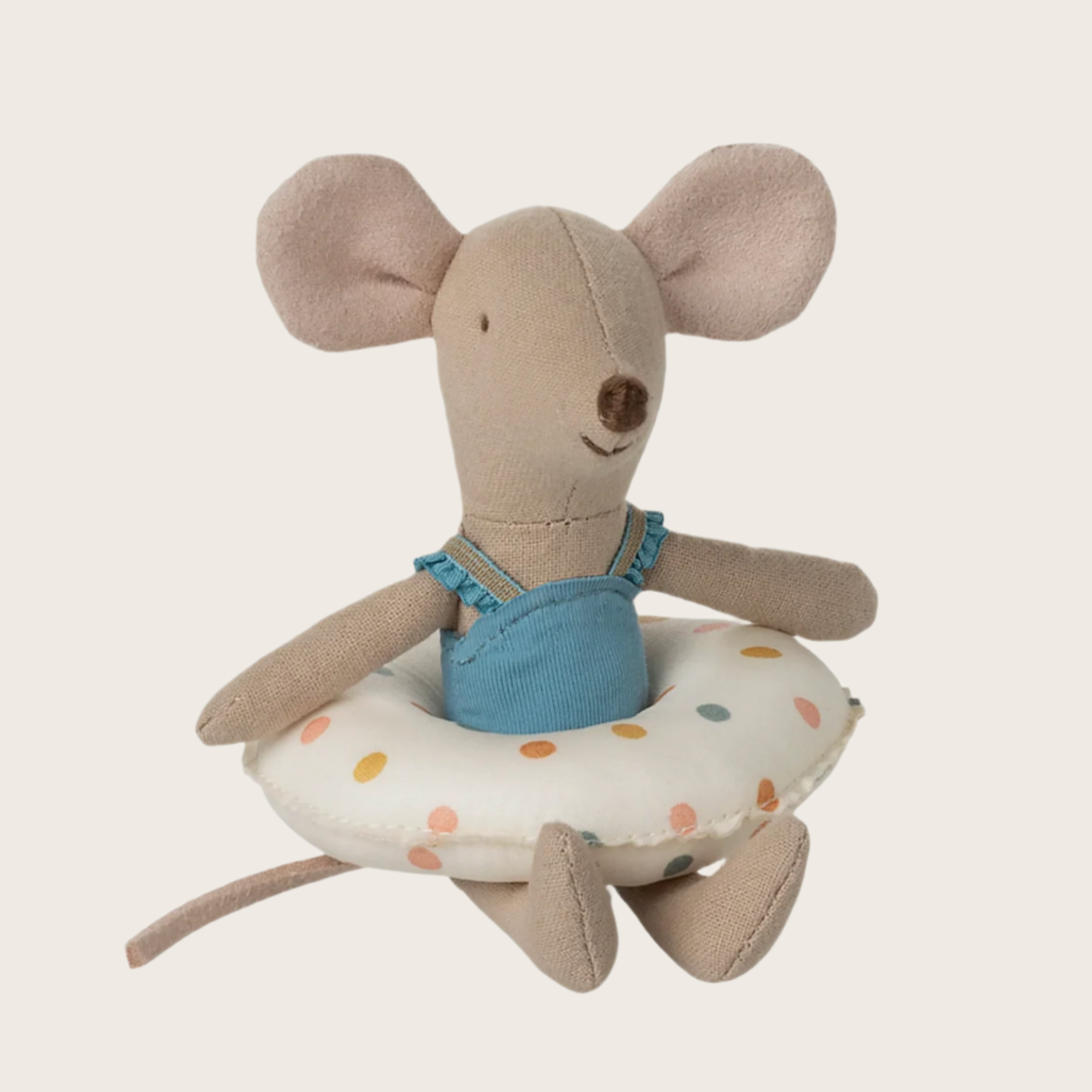 Beach mouse with float - Little sister - multi Dot