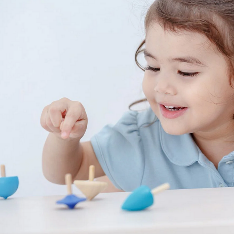 Mini Spinning Tops -set of 4