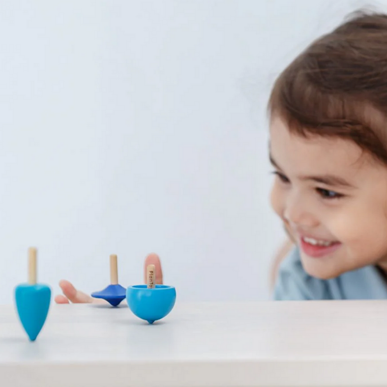 Mini Spinning Tops -set of 4