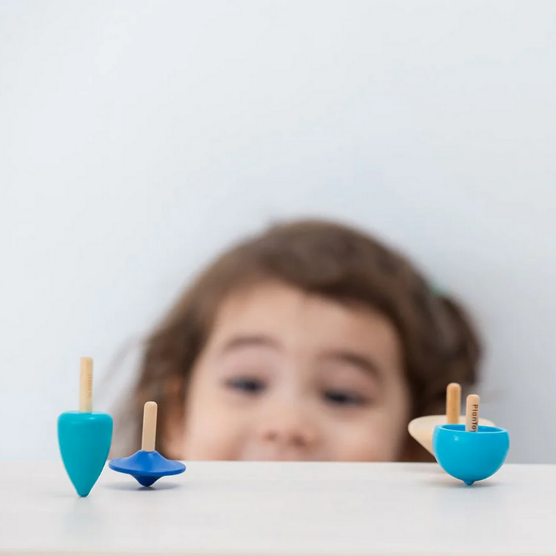 Mini Spinning Tops -set of 4