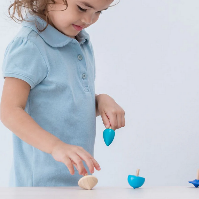 Mini Spinning Tops -set of 4