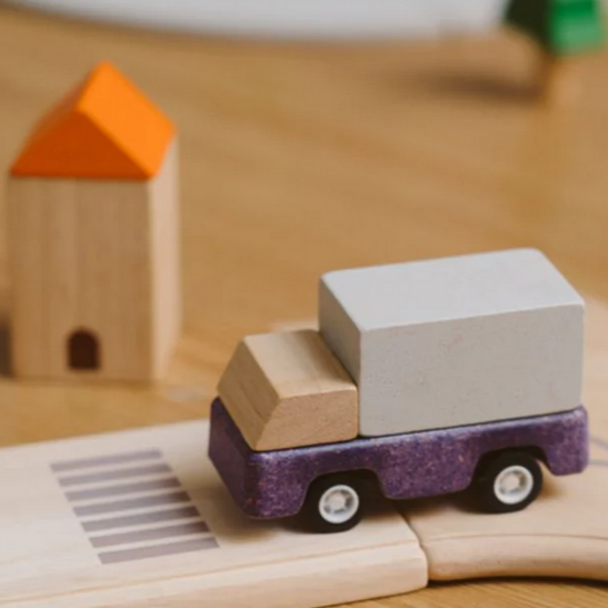 Purple Delivery Truck