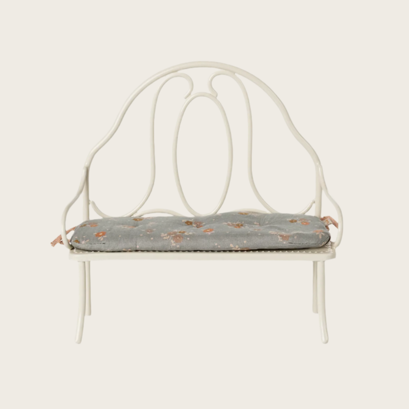 Vintage bench, Miniature - Off white