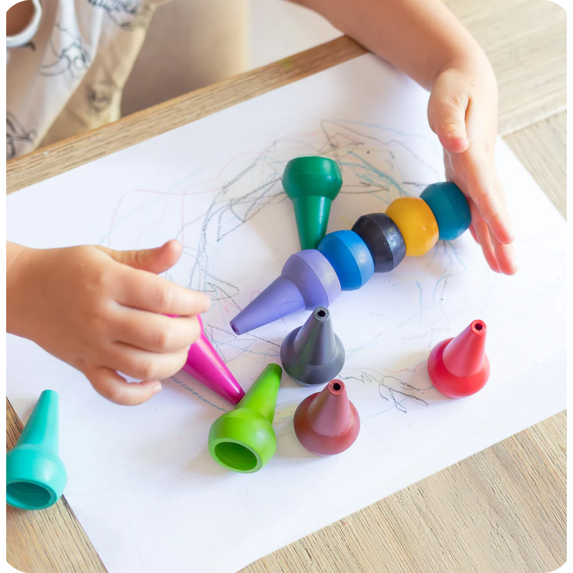 Stackable Crayons - Retro Rainbow