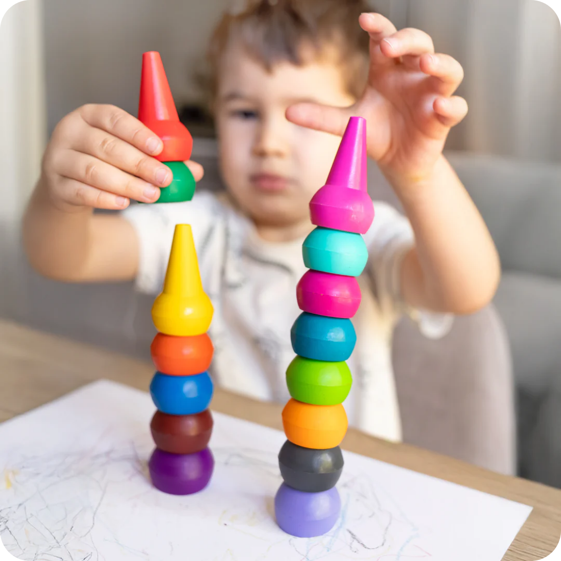 Stackable Crayons - Candy Colors