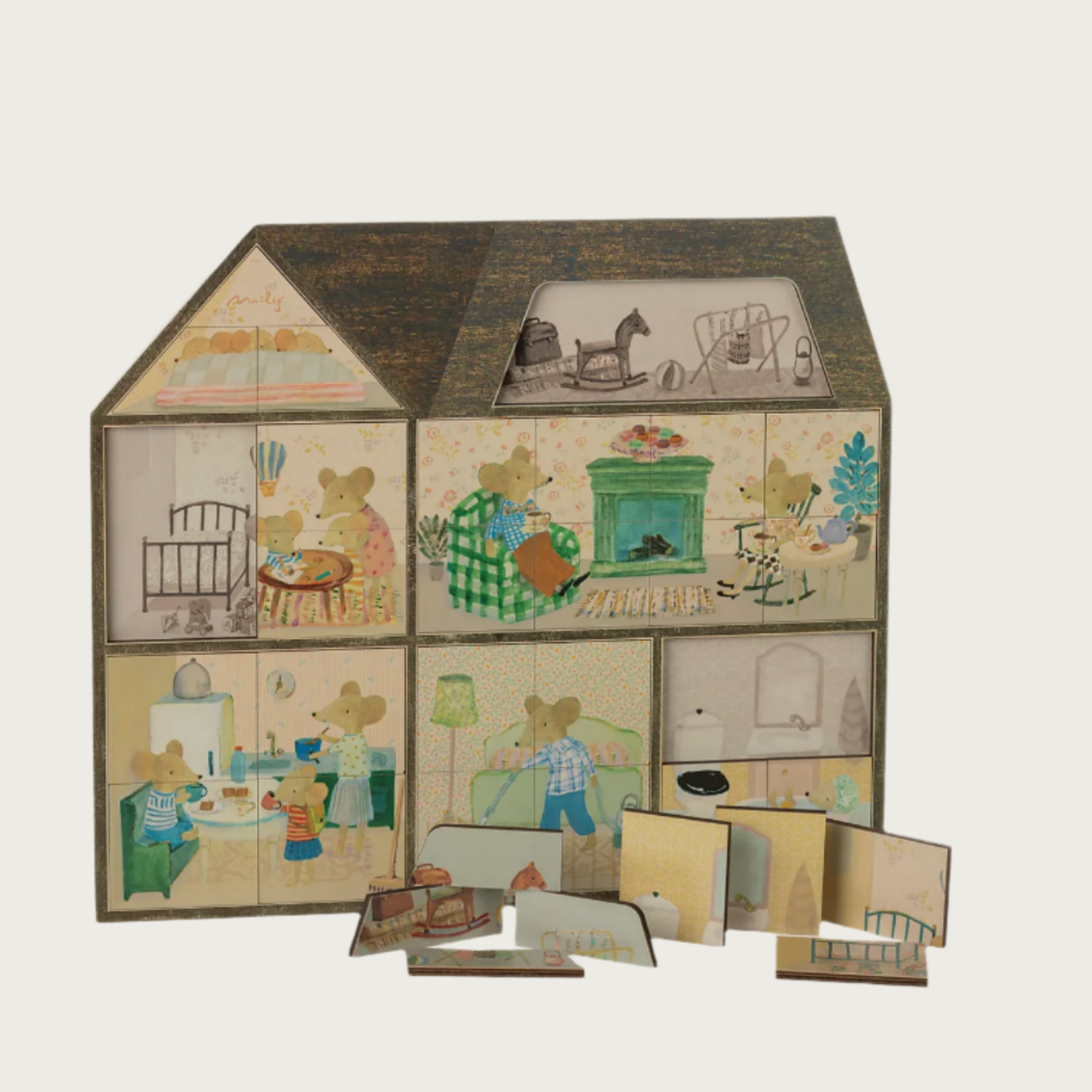 Mouse hole Farmhouse puzzle