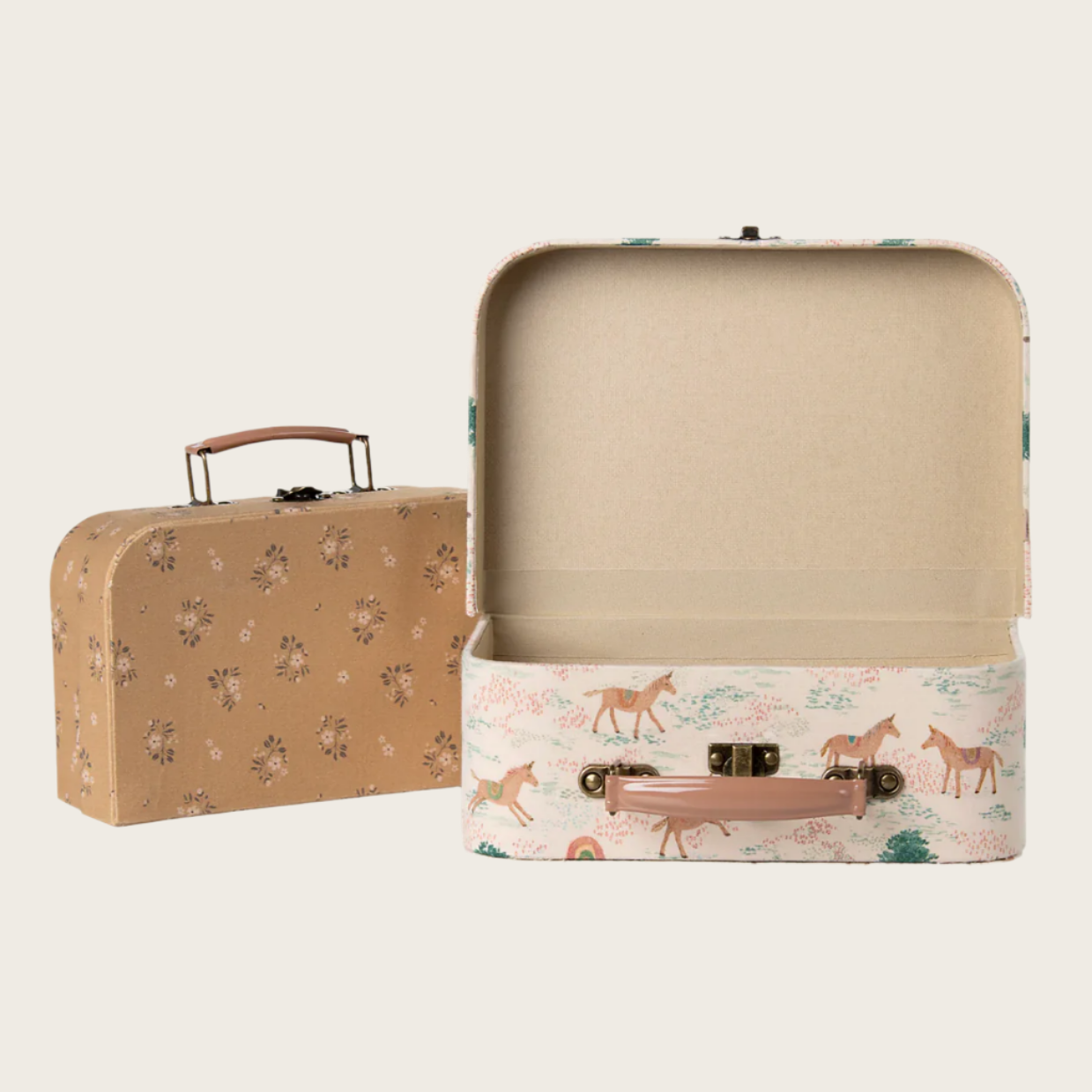 Fabric Suitcases 2 pcs. -Unicorn