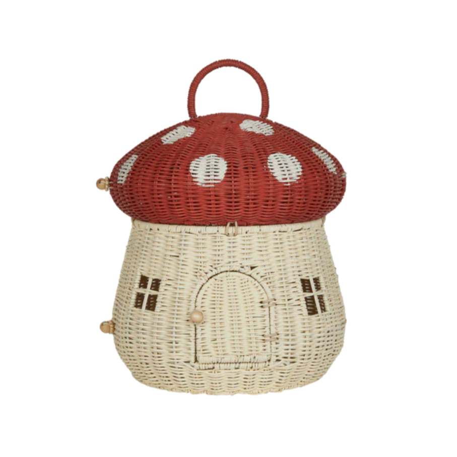 Mushroom Doll House -red