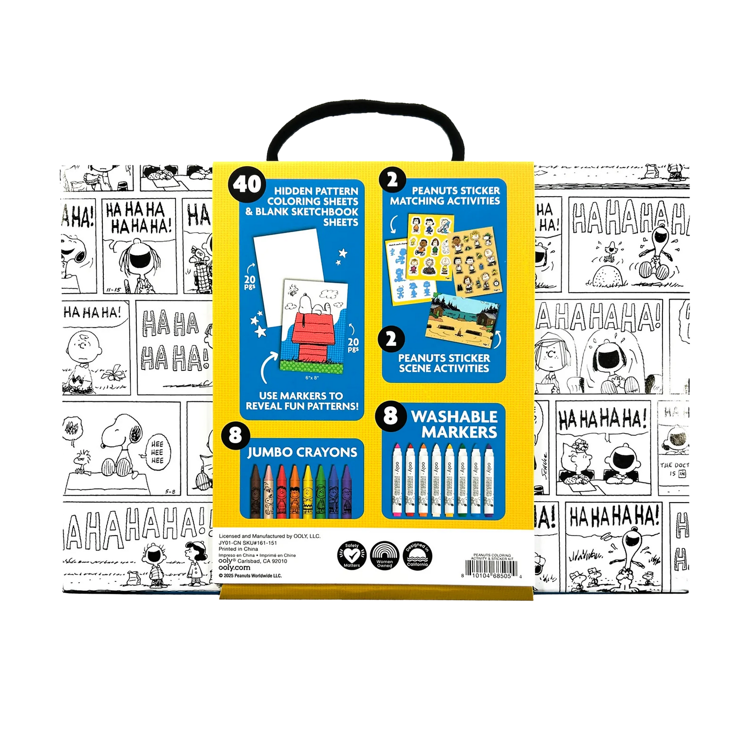 OOLY x Peanuts Coloring Activity & Sticker Kit
