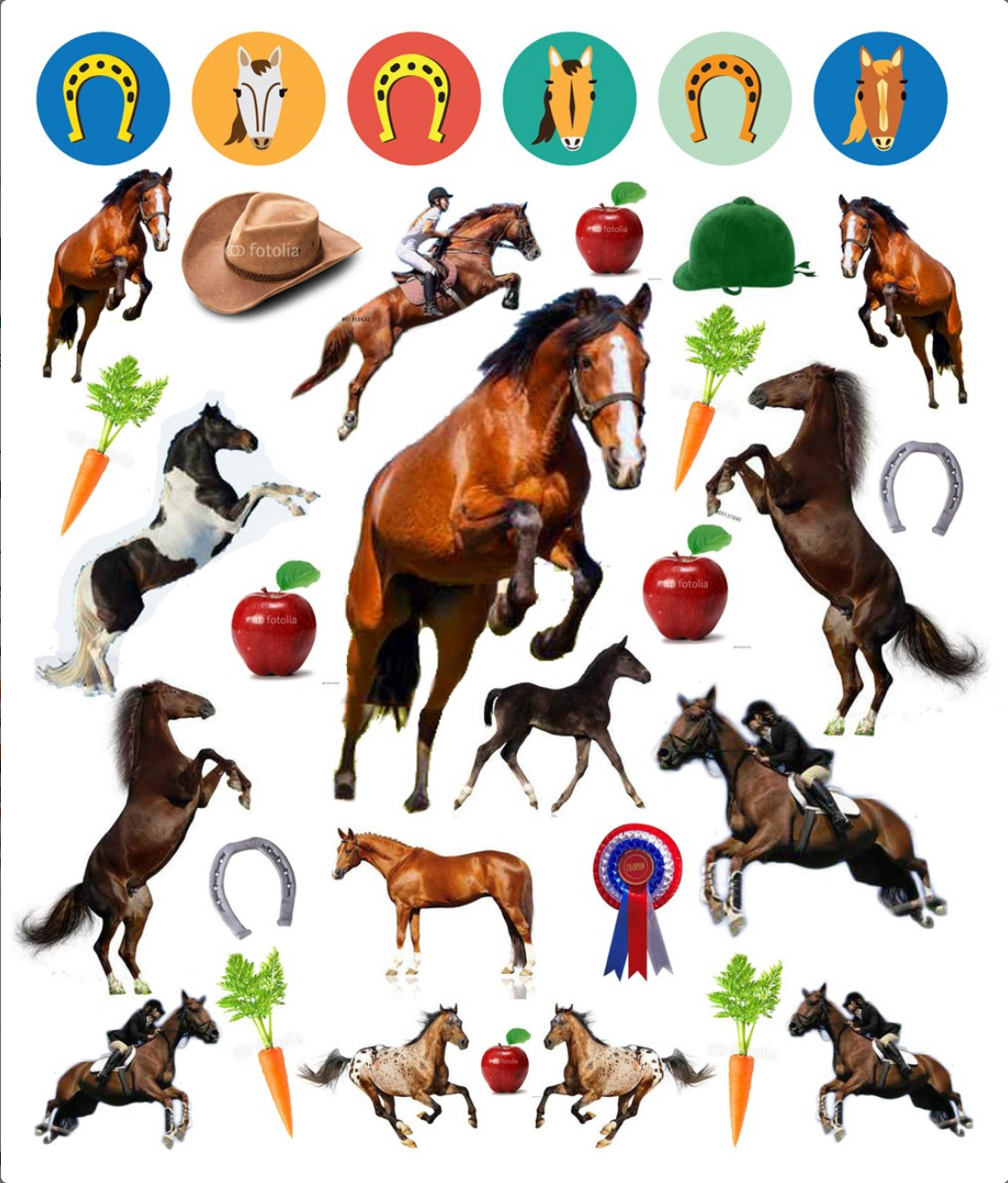 Eyelike Stickers: Horses