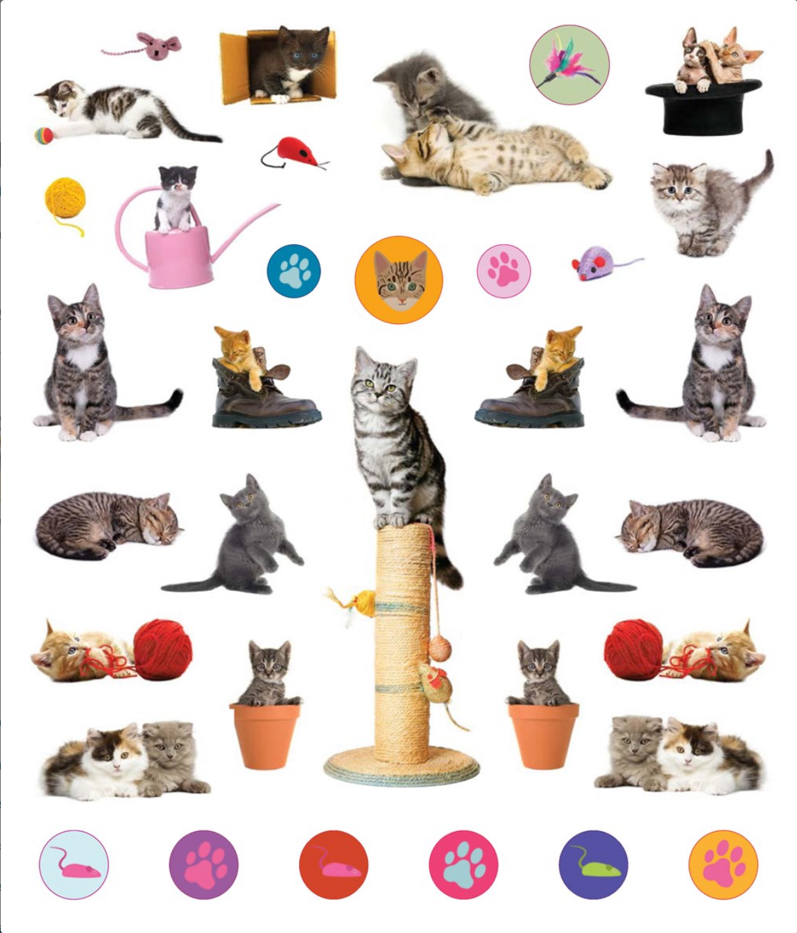Eyelike Stickers: Kittens